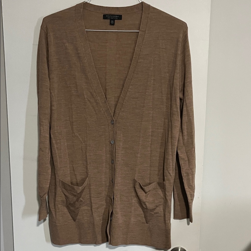Eileen Fisher Brown Cardigan Sweater